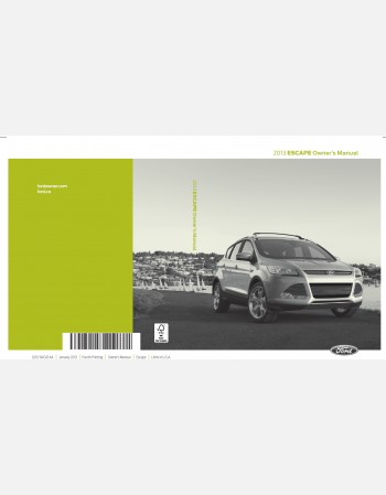 ford escape 2013 owners manual